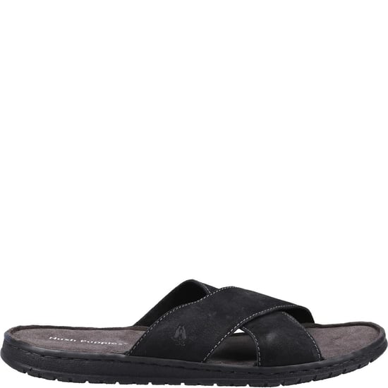 Hush Puppies Herren Nil Crossover Leder Sandalen (Schwarz) - Image 3