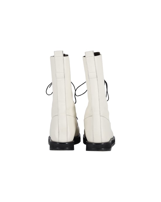 The Row Patty Schnürstiefel aus weißem Leder - Image 4