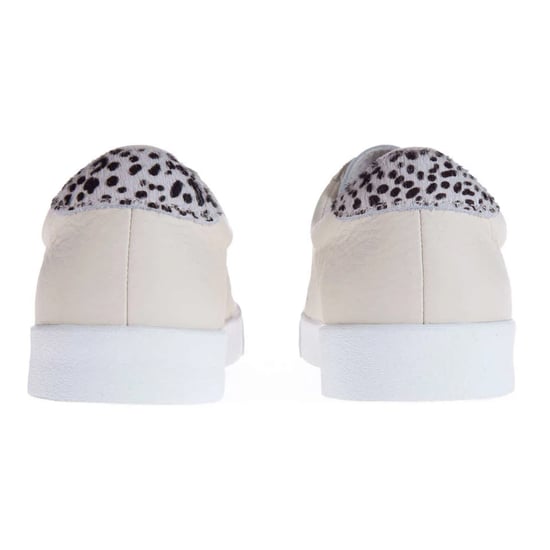 Superga Womens/Ladies 2843 Club S Dalmatiner Print Tumbled Leather Trainers (Beige Gesso) - Image 2