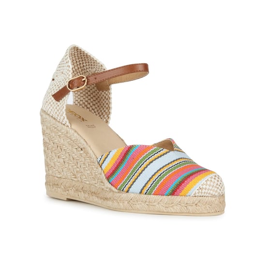 Geox D GELSA Damen-Sandalen In Kamel色 - Image 1