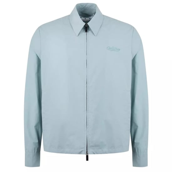 Off-White Wave Off Zip-Up Blue Hybrid Shirt