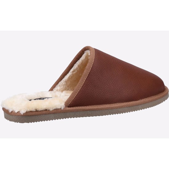 Hush Puppies Herren Coady Leder Hausschuhe (Tan) - Image 2