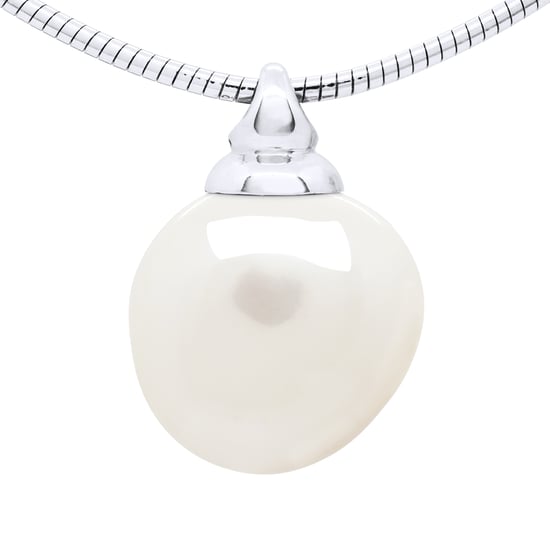 Necklace Semi Rigid Real Cultured Freshwater Pearl Baroque 12-13 mm