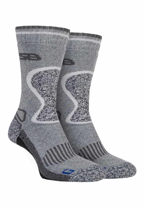 Storm Bloc - 2 Paar Herren Heavy Duty Winter warm gepolstert Thermal Wool Blend Socken für Wandern - Image 1