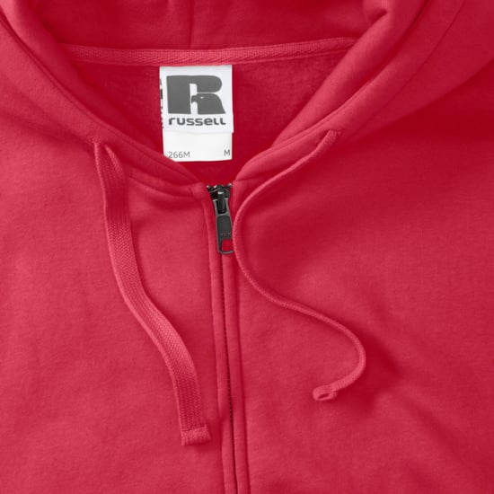 Russell Herren Authentic Full Zip Hooded Sweatshirt / Hoodie (Classic Red) - Image 5