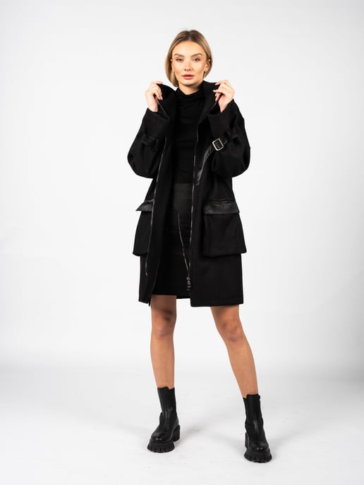 La Haine Inside Us Coat LW506 Woman's Black