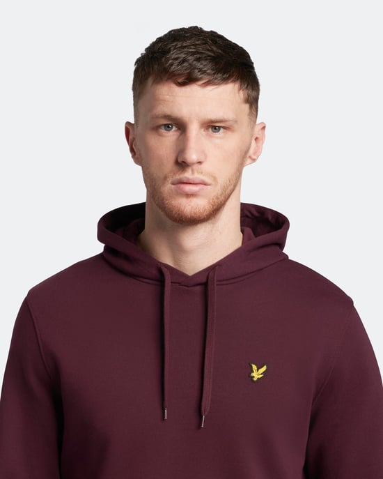 Sweatshirt � Kapuze Lyle & Scott in bordeauxrot - Image 5