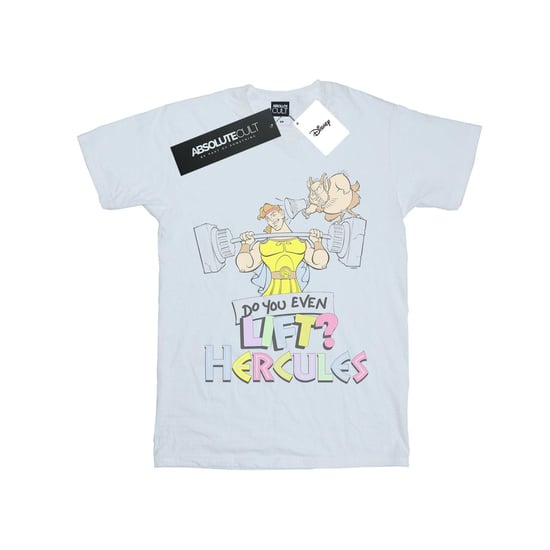Disney Mens Hercules Do You Even Lift? T-Shirt (White)