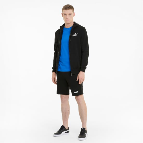PUMA Mens Essentials Full-Zip Logo Hoodie