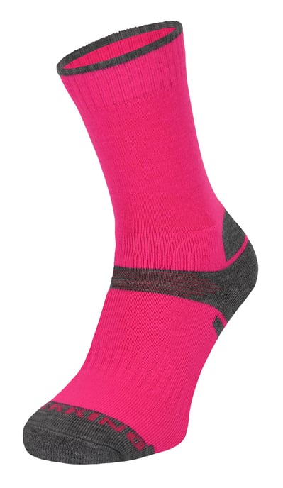Kinder Merinowolle Wandern Socken | Comodo | Anti Blister Socken - Rosa - Image 1