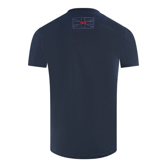 Aquascutum Script Logo Navy Blue T-Shirt