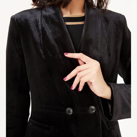 Samtjacke mit flachem Hals - Image 4