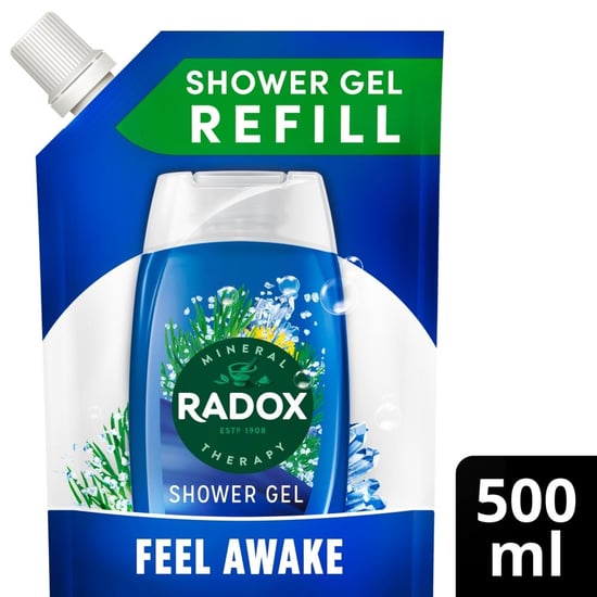 Radox Mineral Therapy 2-in-1 Shower Gel Refill Pouch Feel Awake 500ml, 5 Pack