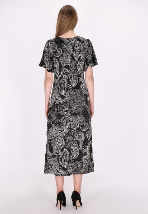 Dreimaster Kleid Damen Schwarz Weiss - Image 4