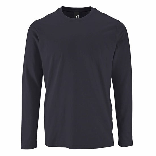 SOLS Herren Imperial Langarm T-Shirt (Mausgrau) - Image 1