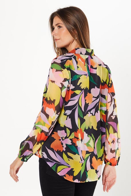 Ladder Trim Insert Overhead Blouse