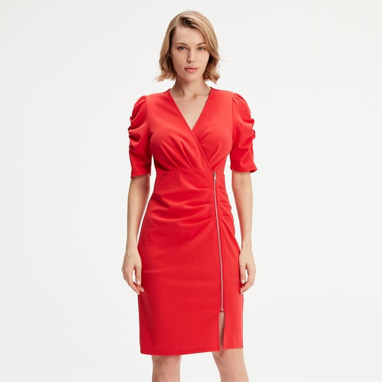 Jerseykleid mit seitlichem Reißverschluss - Image 3