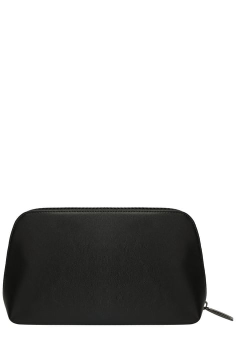Soft Grain Leather Zip Top Cosmetic Bag