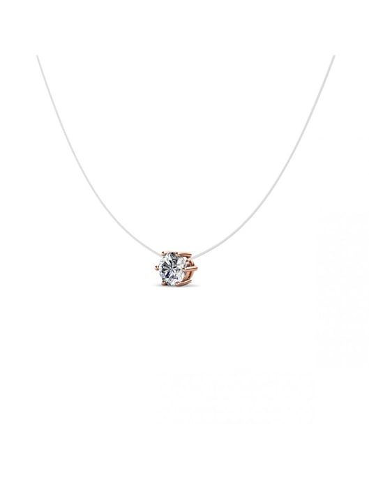 Tränen der Meerjungfrau Halskette - Rose Gold und Kristall - Image 3