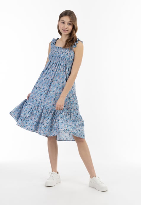 Mymo Midikleid Damen Blau Mehrfarbig - Image 2