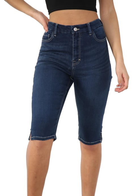 MYT Womens Magic Shaping hoch taillierte Denim Shorts Blau - Image 1