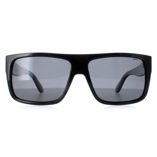 INVU Rectangle Mens Black Grey Polarized B2130