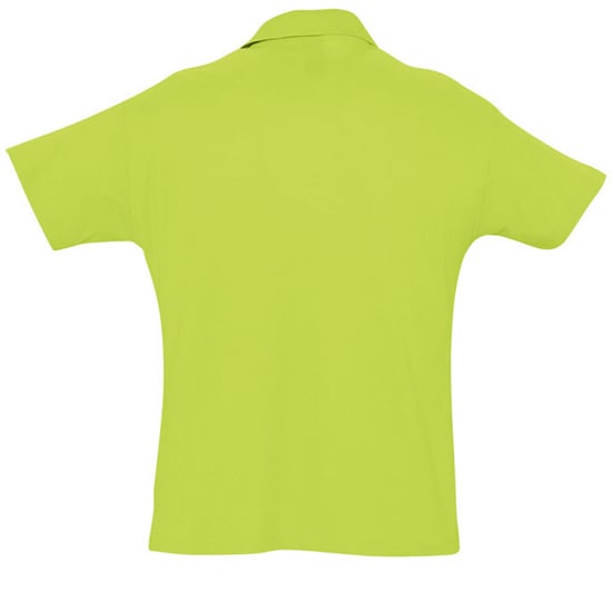 SOLS Herren Sommer II Pique Kurzarm-Poloshirt (Apfelgrün) - Image 2