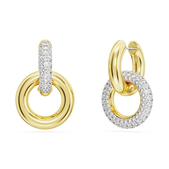 Swarovski 'Dextera' Damen Ohrringe aus goldplattiertem Metall - Gold 5668818 - Image 3