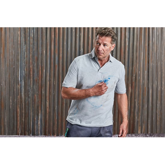 Russell Europe Herren T-Shirt mit kurzen Ärmeln aus Baumwolle (Light Oxford) - Image 4