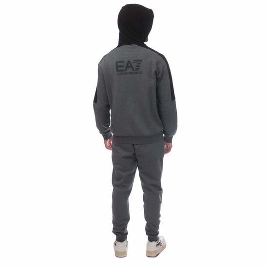 Men's Emporio Armani EA7 Logo Tracksuit in Grey