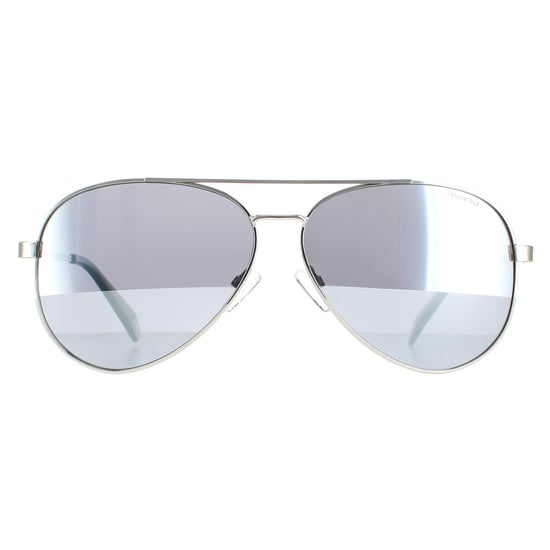 Polaroid Aviator Womens Silver Love Island Silver Mirror Polarized PLD 6069/S/X/LI