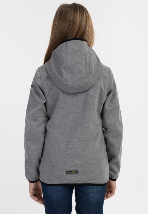 Schmuddelwedda Funktionsjacke Mädchen grau melange - Image 4