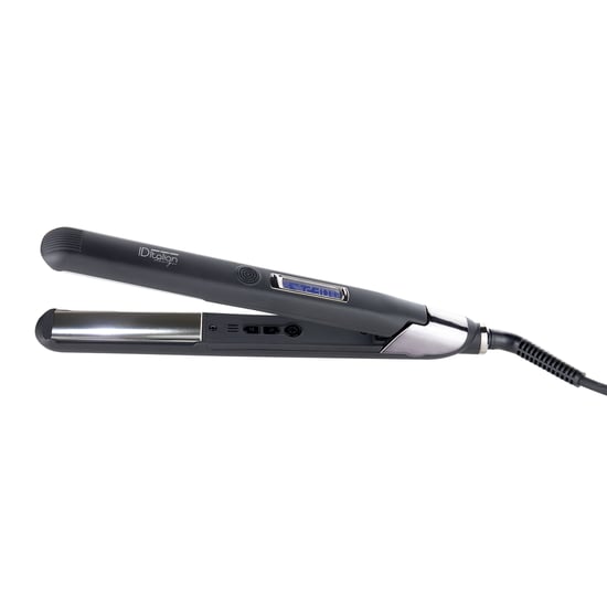 Glätteisen Platinum Keratiner Id - schwarz und Platte in spiegelndem Silberfarben - 38W - Image 1