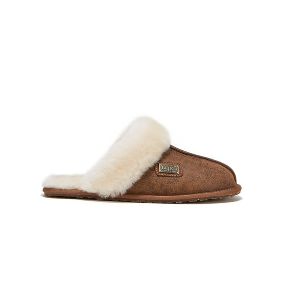 Closed Mule Aviator Chestnut