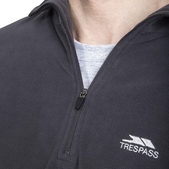 Trespass Masonville Herren Fleecepullover mit Reißverschluss bis zur Brust (Dunkelgrau) - Image 6