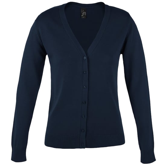 SOLS Damen/Damen Golden V-Ausschnitt Strickjacke (Navy) - Image 1
