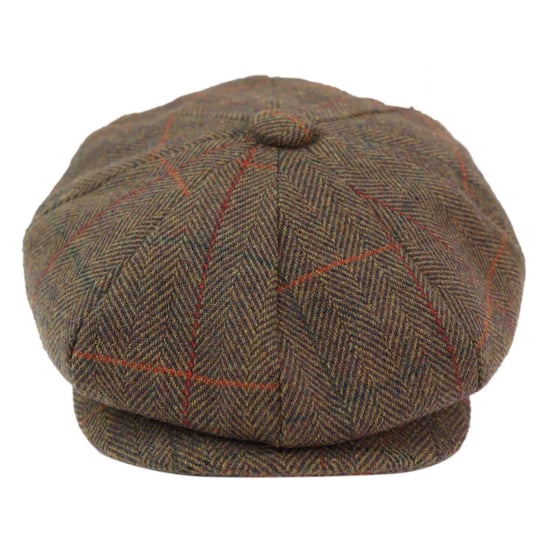 Mens Peaky Blinders Herringbone Flat Hat