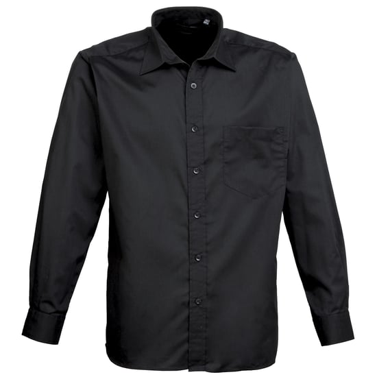 Premier - "Premier" Formelles Hemd für Herren Langärmlig (Schwarz) - Image 1