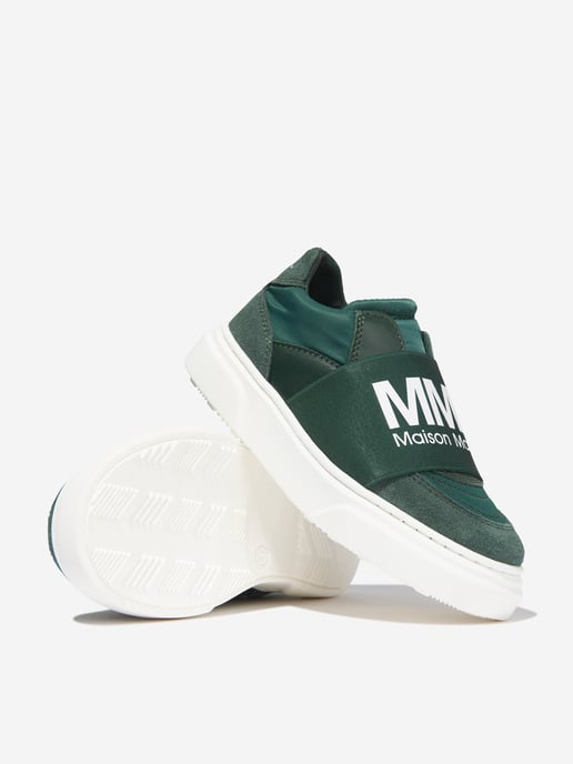 MM6 Maison Margiela Kids Suede Logo Trainers