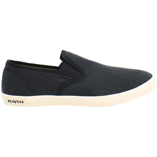 Seavees Baja Standard Herren Schwarz Plimsolls - Image 1