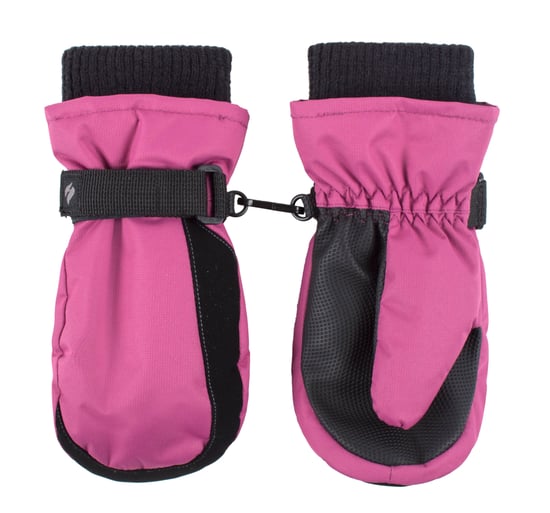 Wärmehalter - Kinder Thermofleece gefütterte Fäustlinge | Jungen & Mädchen als warme Skihandschuhe für den Winter - Pink - Image 1