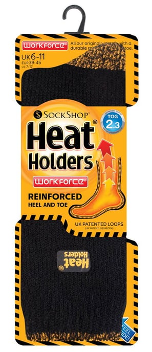 Heat Holders - Herren 2.3 tog Arbeitssocken mit verstärkter Ferse und Spitze - Image 2