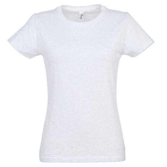 SOLS Womens/Ladies Imperial Heavy Short Sleeve T-Shirt (Ash) - Image 1