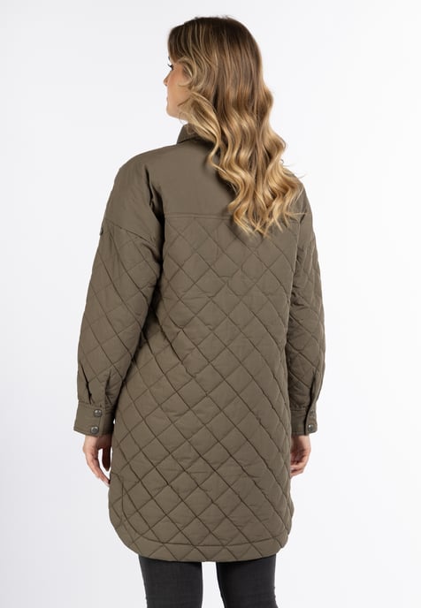 Dreimaster Baumwolljacke mit leichter Wattierung Damen oliv - Image 4