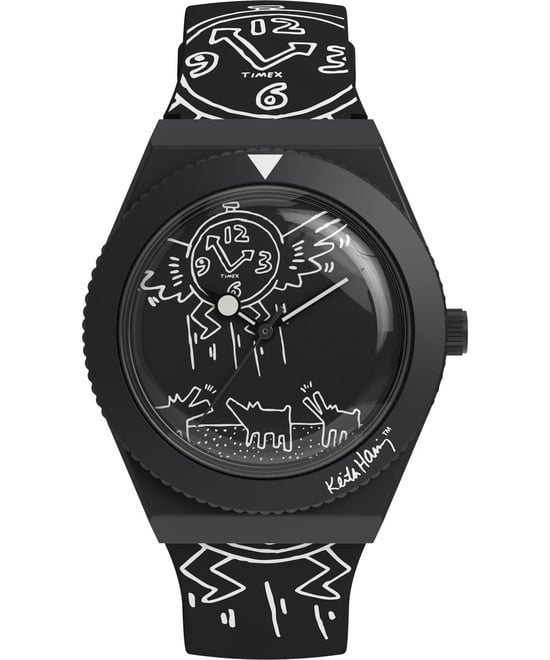 Timex Keith Haring X Q Herren Schwarz Uhr TW2W25600 - Image 1