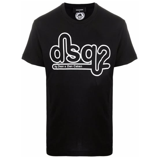 Dsquared2 Cigarette Fit Bubble DSQ2 Logo Black T-Shirt