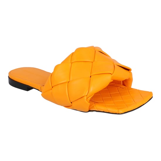 Bottega Veneta Lido Flache Sandale orange - Image 2