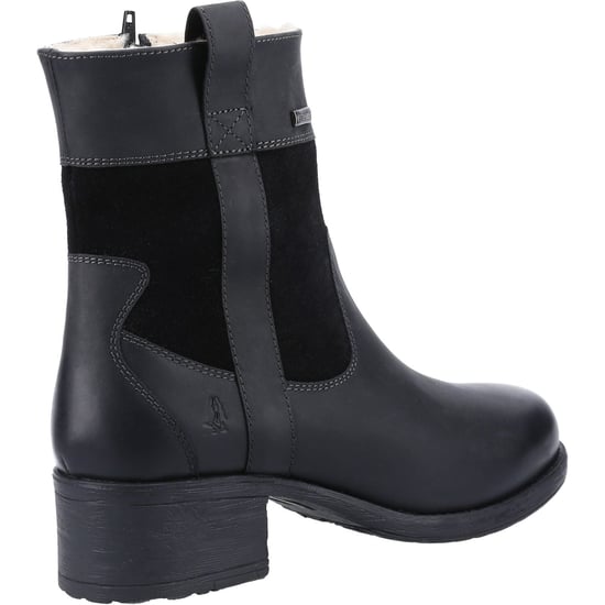 Hush Puppies Saskia Leder Damen Schwarz Stiefel - Image 2