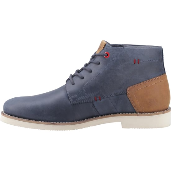 Pod Aries Leder Herren Stiefel In Marineblau - Image 4