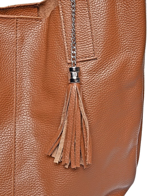 Carla Ferreri Braun Rindsledertasche - Image 3